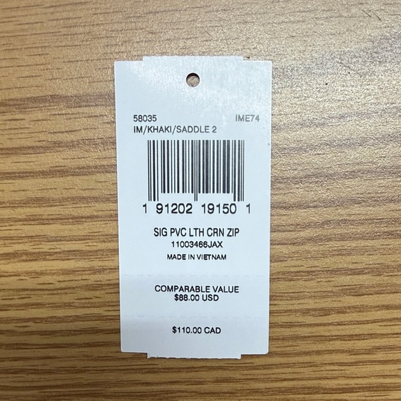 Coach Signature Brown and Tan Pouch - Picture 4 of 4